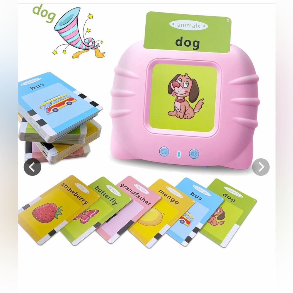 Spanish & English Talking Flash Cards for Toddlers Toys for Kid